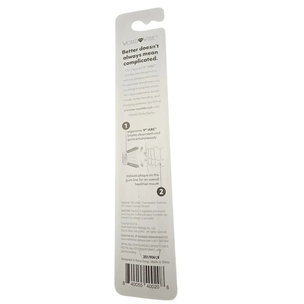 World Wide Daily A Better Toothbrush Ultra Soft Black 12 pack